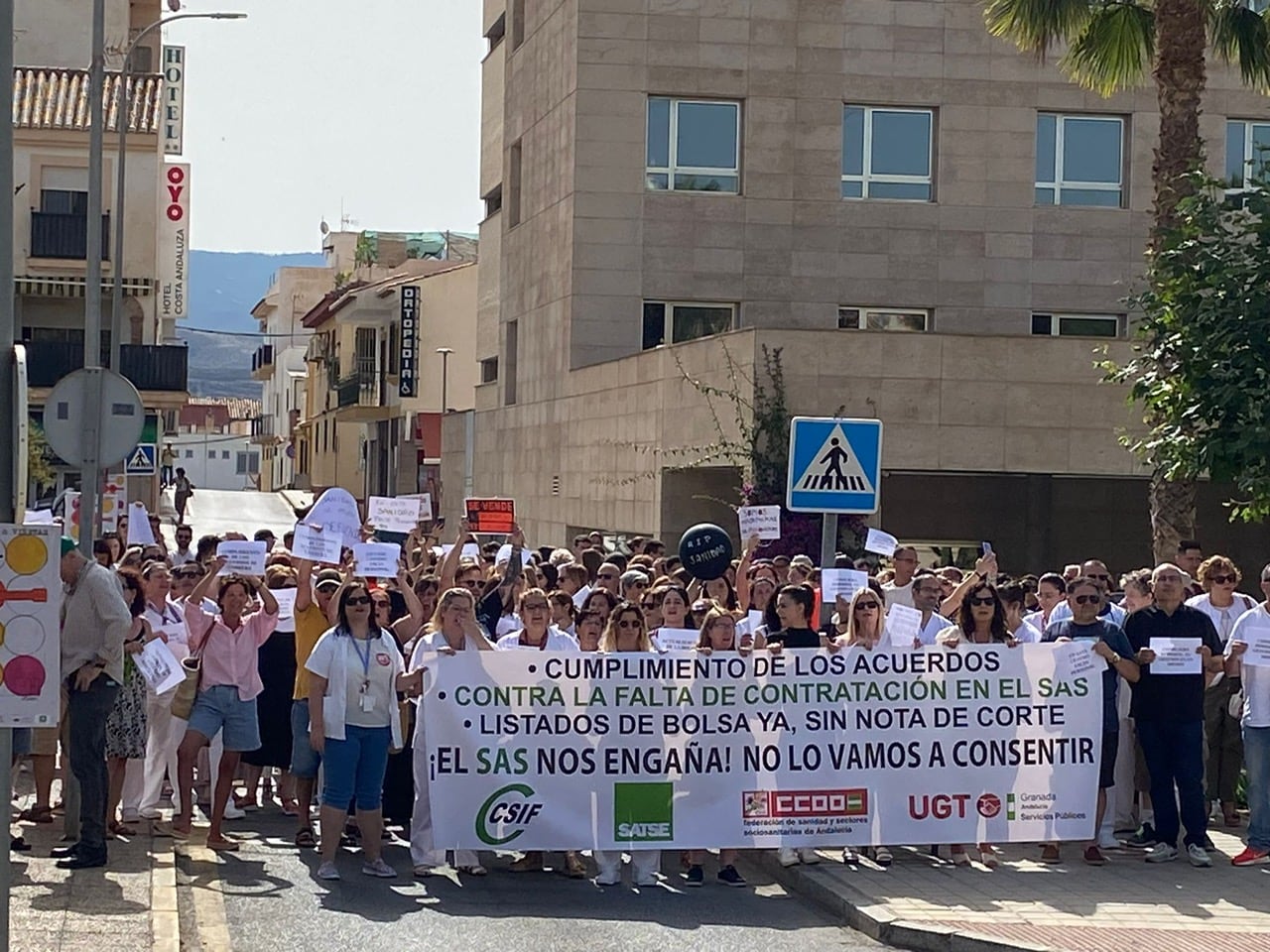 Paro del sector sanitario en el Hospital de Motril (Granada)