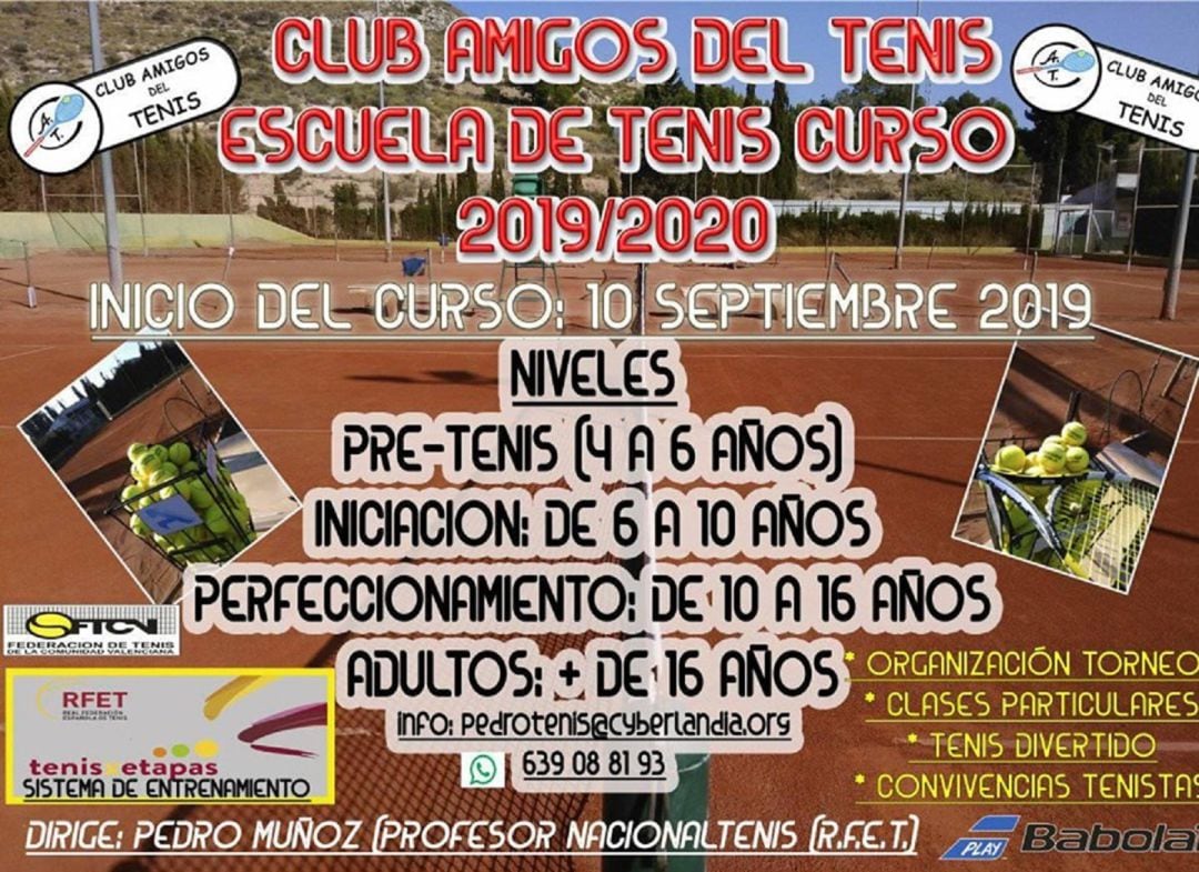 Nueva temporada para el Club Amigos del Tenis de Elda