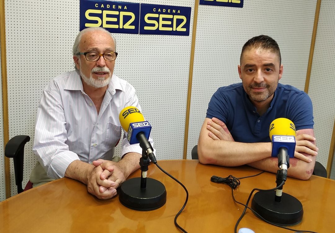 Manuel Torija y Juan José LLorente, durante la entrevista