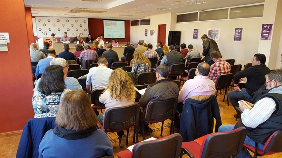 Asistentes al Comité Provincial de UGT.