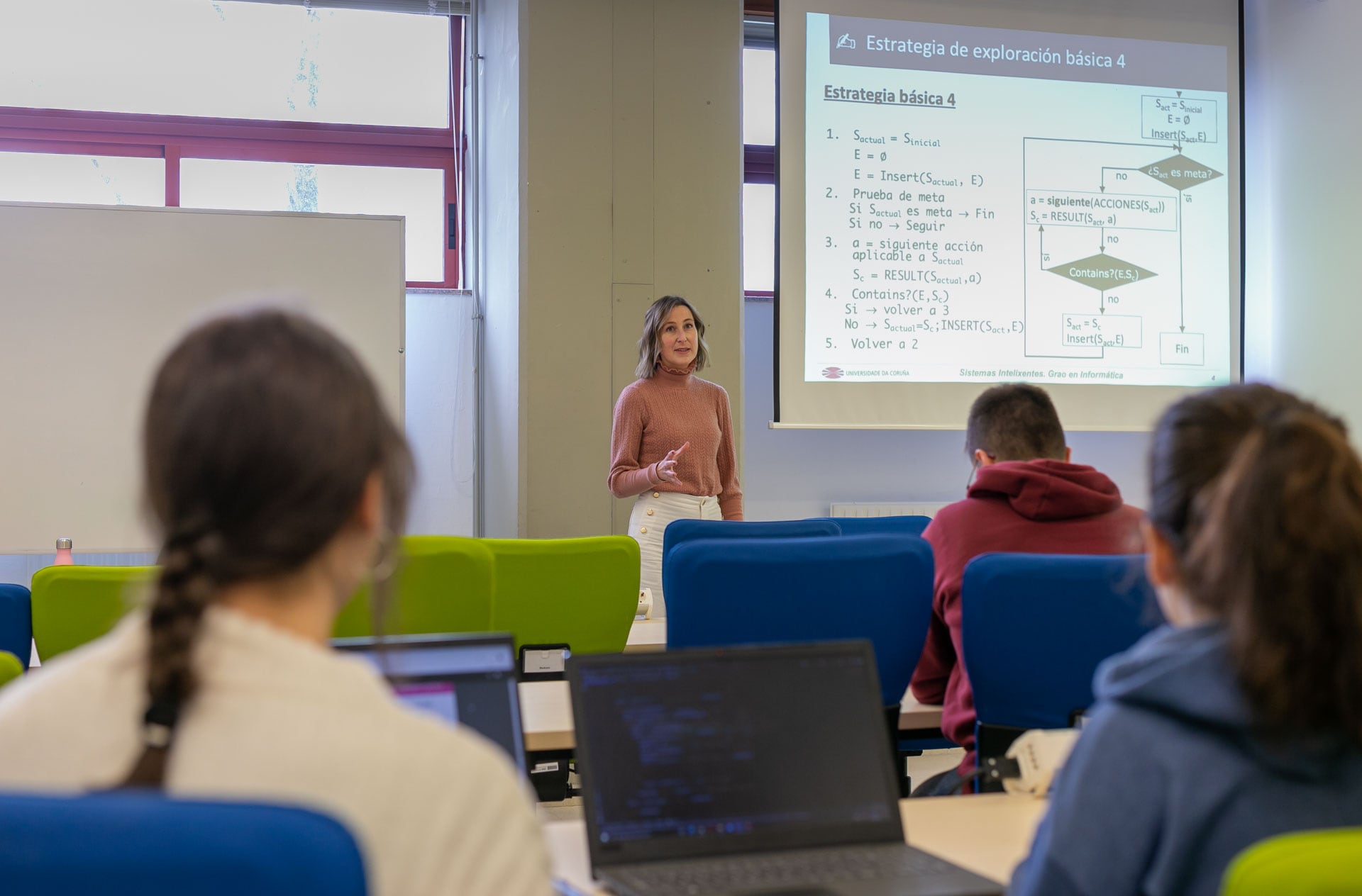 Una clase de la Universidade da Coruña