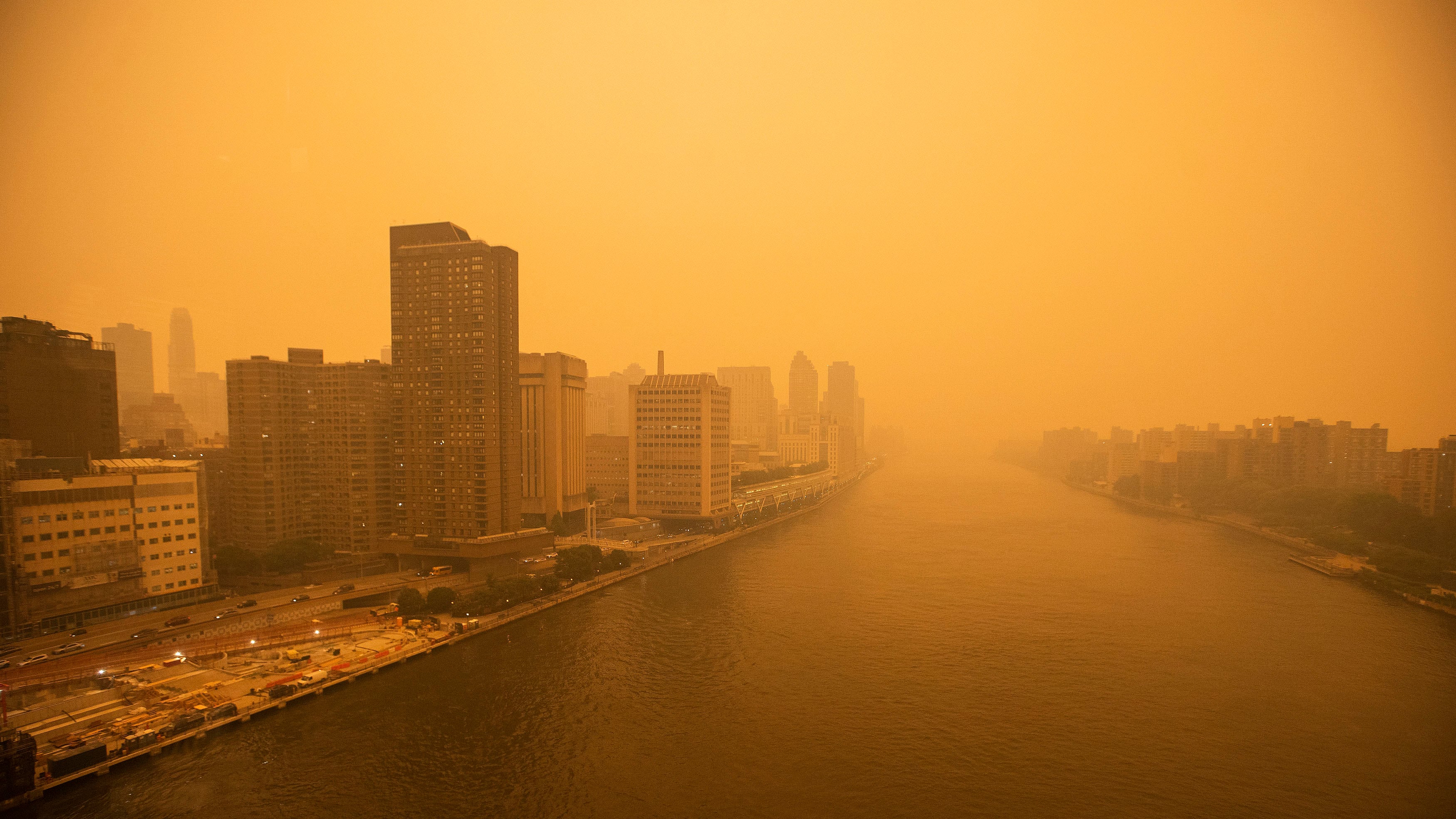 Imagen de las calles de Nueva York tomadas por el humo que procede de los incendios en Canadá