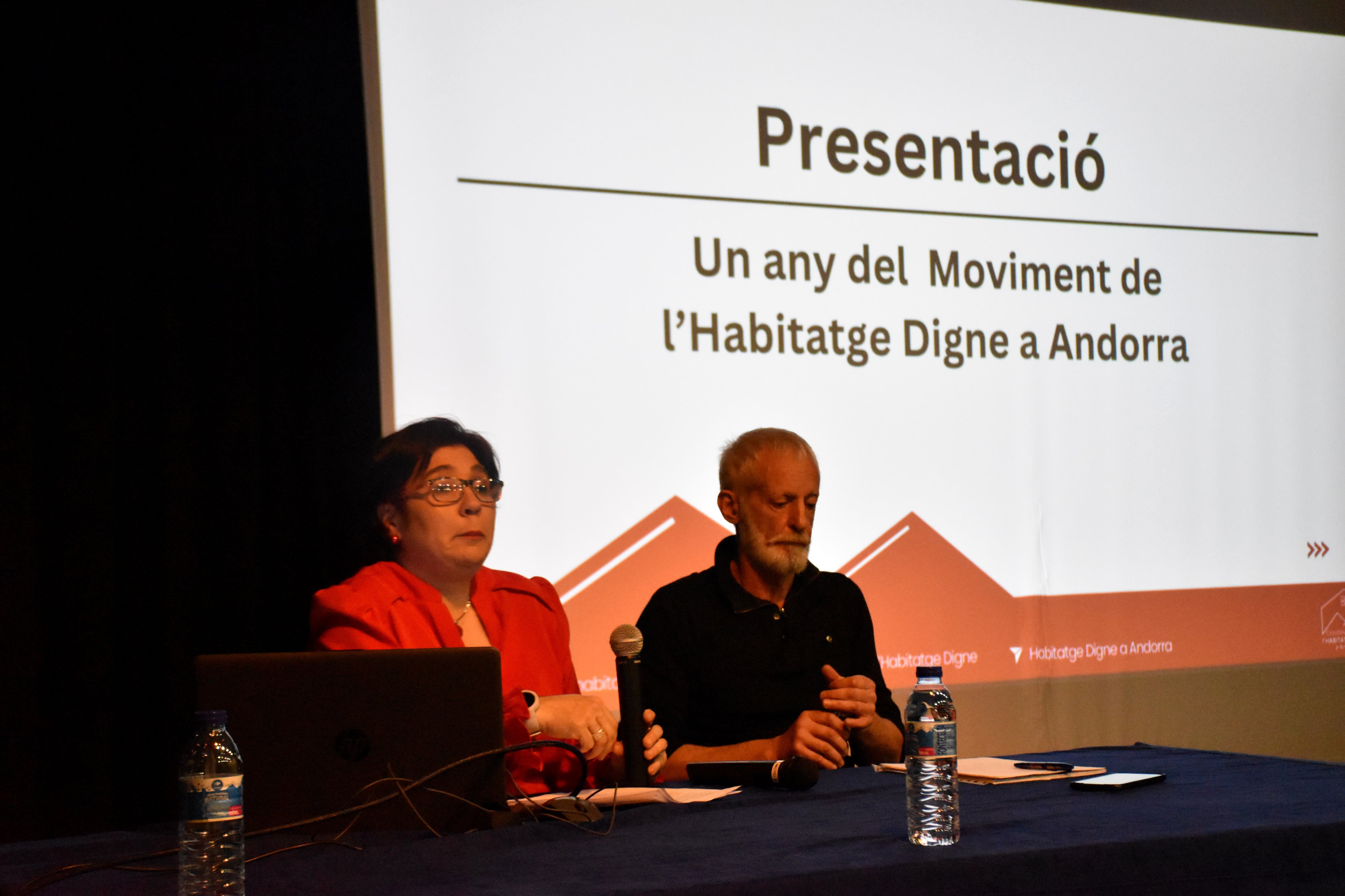 Acte de celebració del primer aniversari de la Coordinadora de l&#039;habitatge digne, aquest cap de setmana.