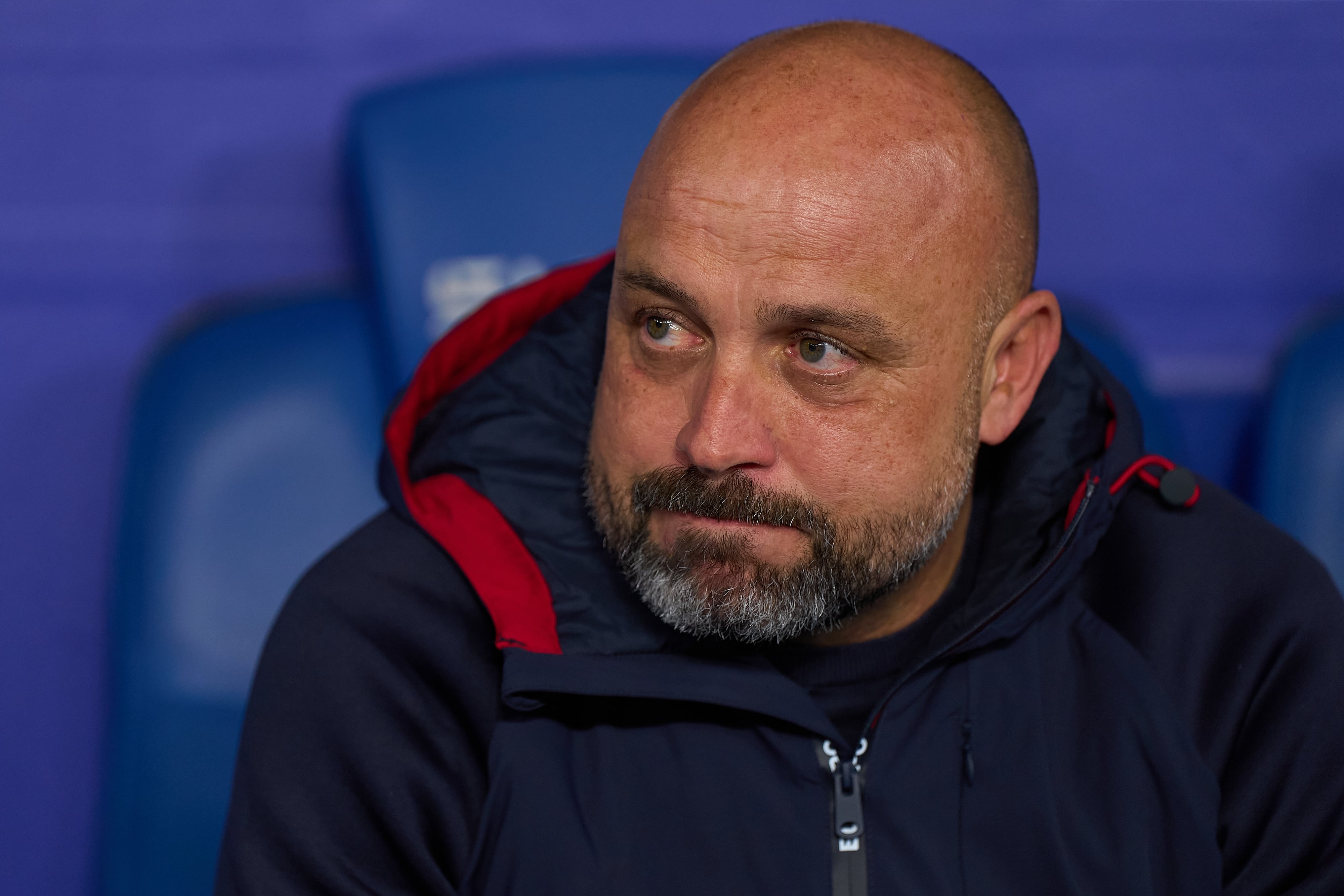 Manolo González, durante un partido con el Espanyol