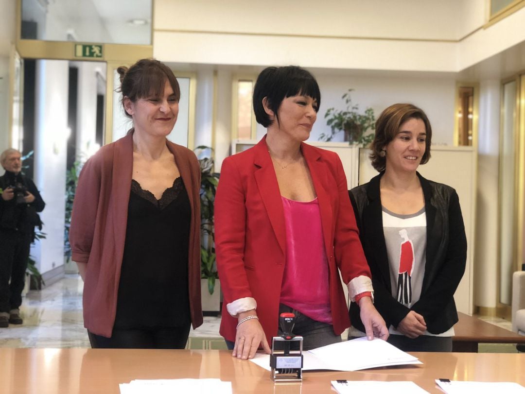 Kortajarena, Iriarte y Pinedo han registrado las enmiendas de EH Bildu al presupuesto