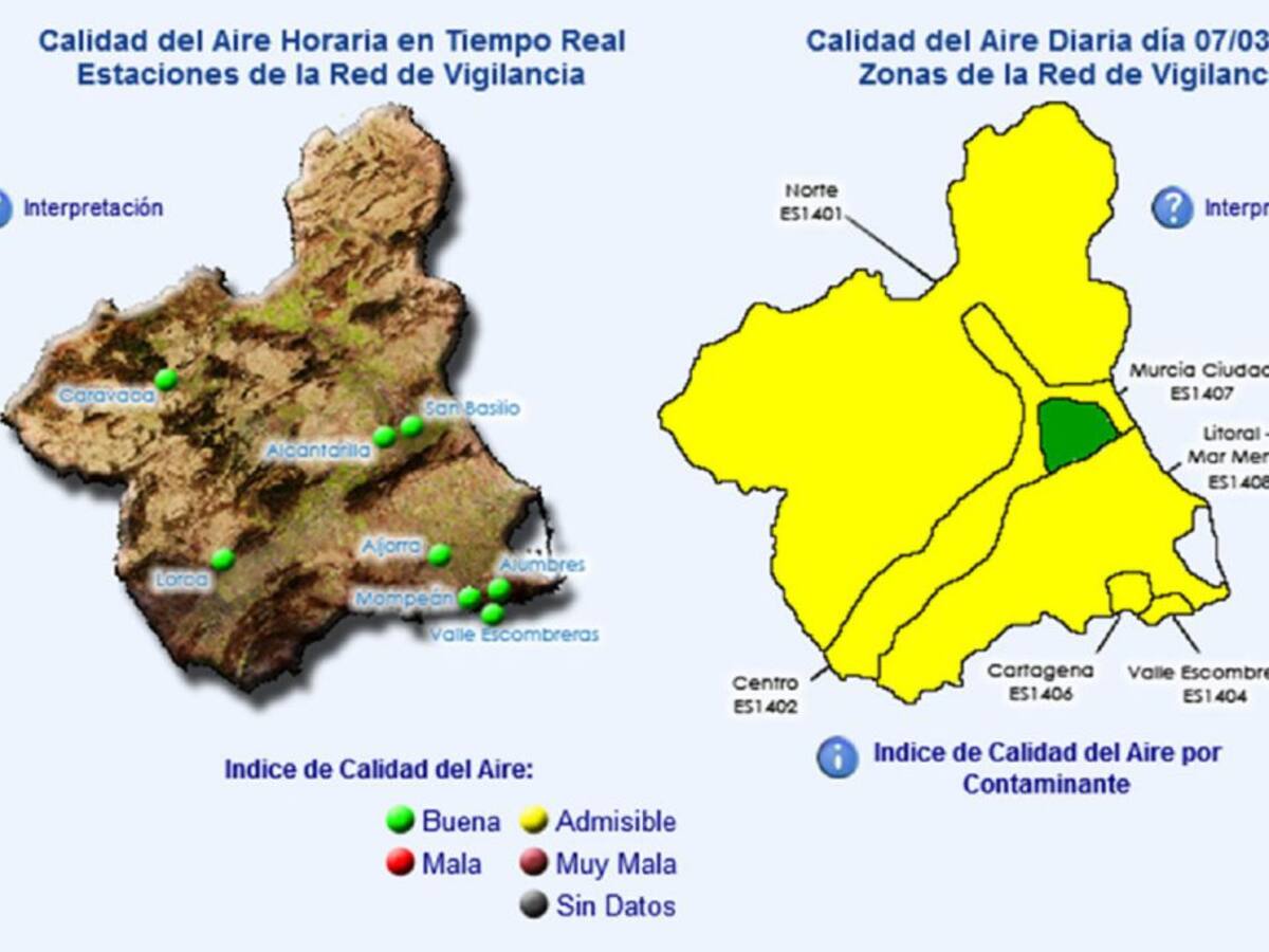 Desactivado el protocolo para episodios de contaminación atmosférica en La Aljorra y Valle de Escombreras