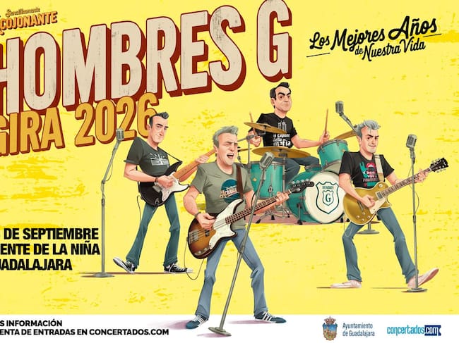 Cartel concierto Hombres G