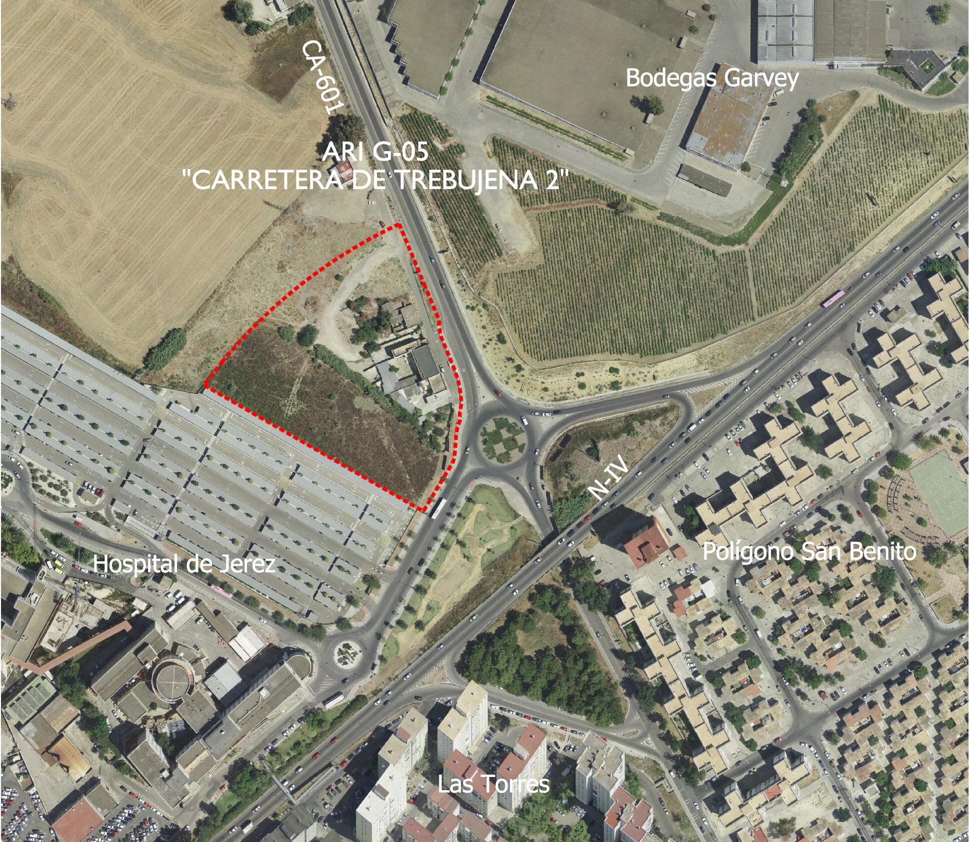 Estudio de detalle de la parcela ubicada junto al Hospital de Jerez