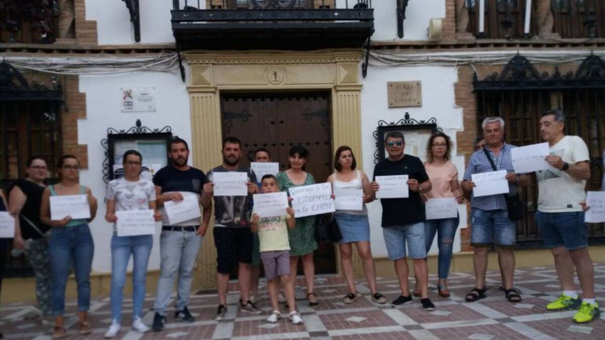 Concentración contra la puesta en libertad de 'La Manada'