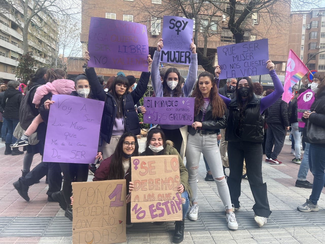 Grupo de estudiantes de Educación Infantil con los que hemos hablado en La Ventana