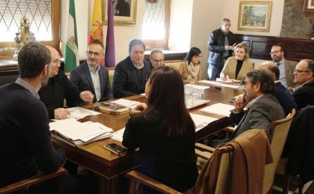 Integrantes de la Comisión para impulsar el expediente de la Catedral.