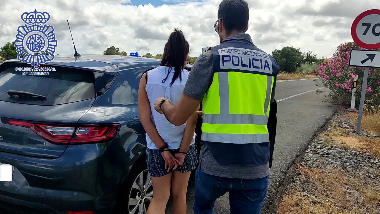 Las mujeres fueron detenidas en un coche en la autovía Sevilla-Huelva