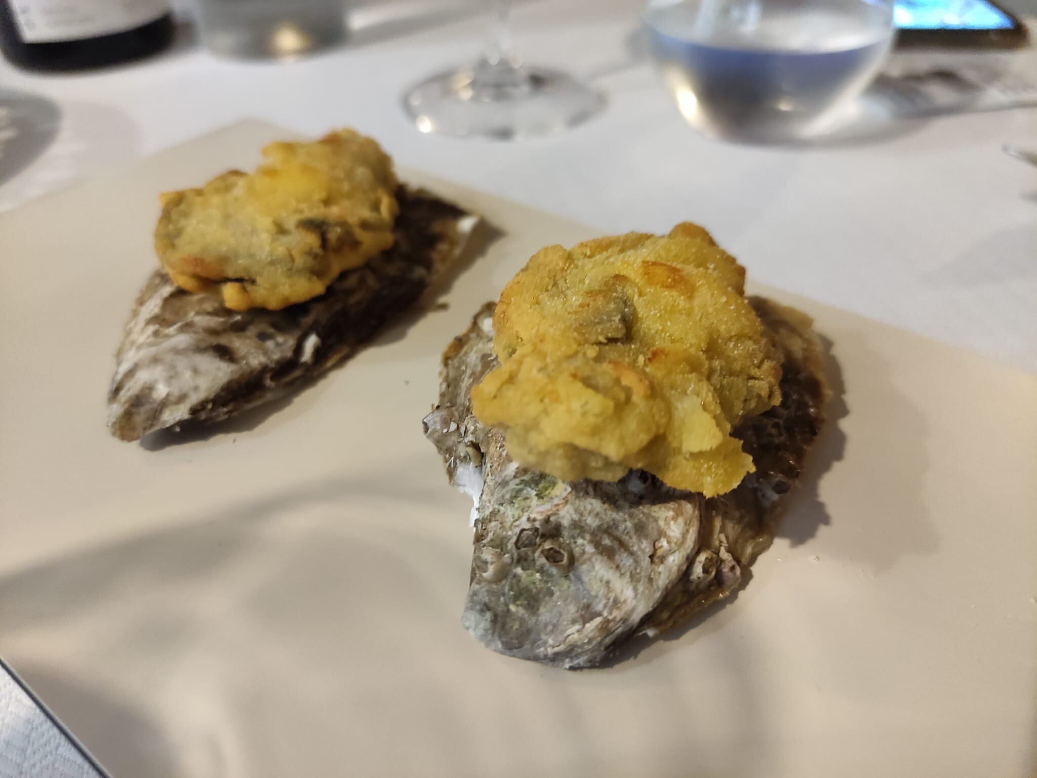 Ostras fritas de Sacha