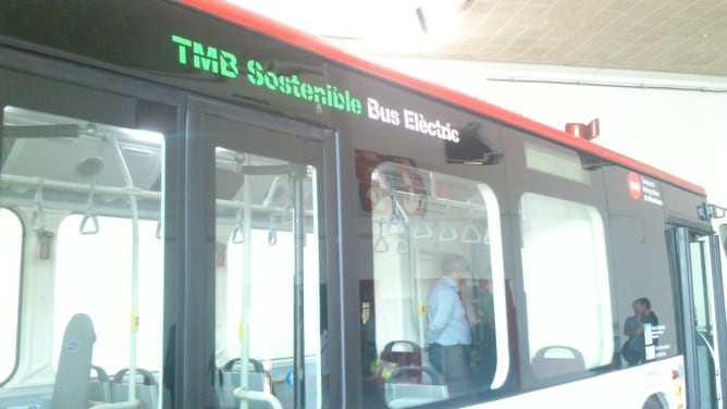 Model d&#039;autobús elèctric que circularà pels carrers de Barcelona