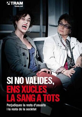 La nova campanya contra el frau del tramvia de Barcelona
