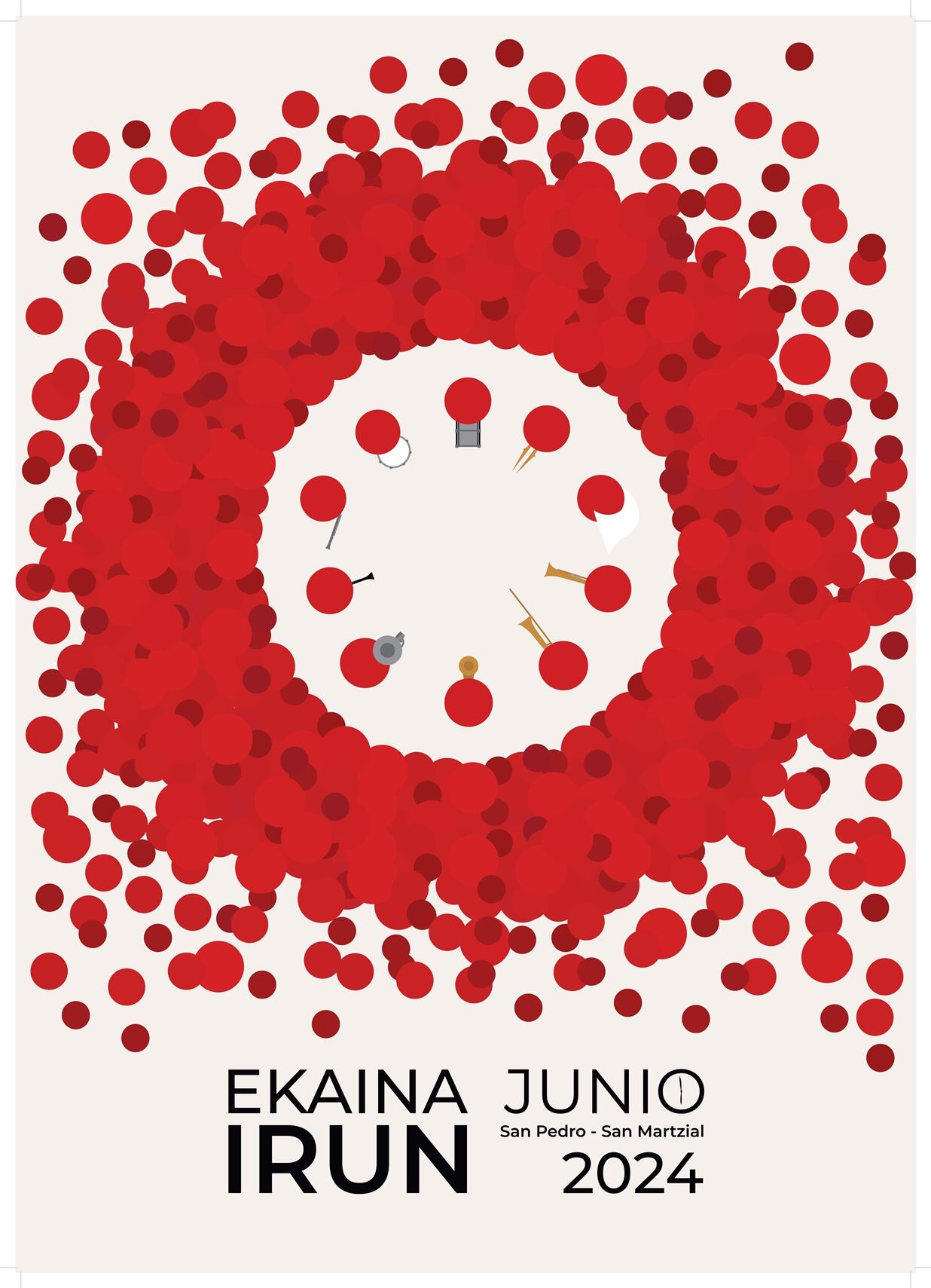 El cartel de las fiestas de San Pedro y San Marcial del 2024.