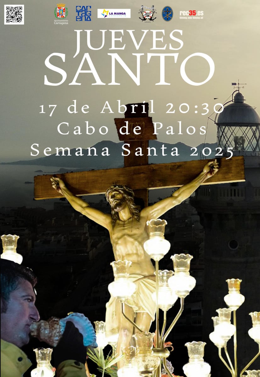 La devoción y el fervor protagonizan el cartel y el vídeo que invitan a disfrutar de la Semana Santa de Cabo de Palos