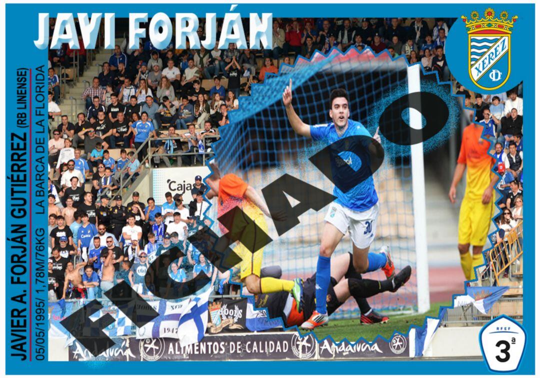 Anuncio del fichaje de Forján por el Xerez CD