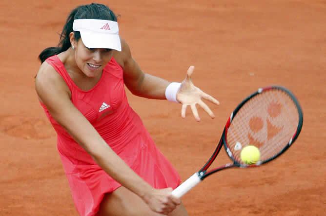 Ana Ivanovic durante la final de Roland Garros que ha disputado contra la rusa Dinara Safina