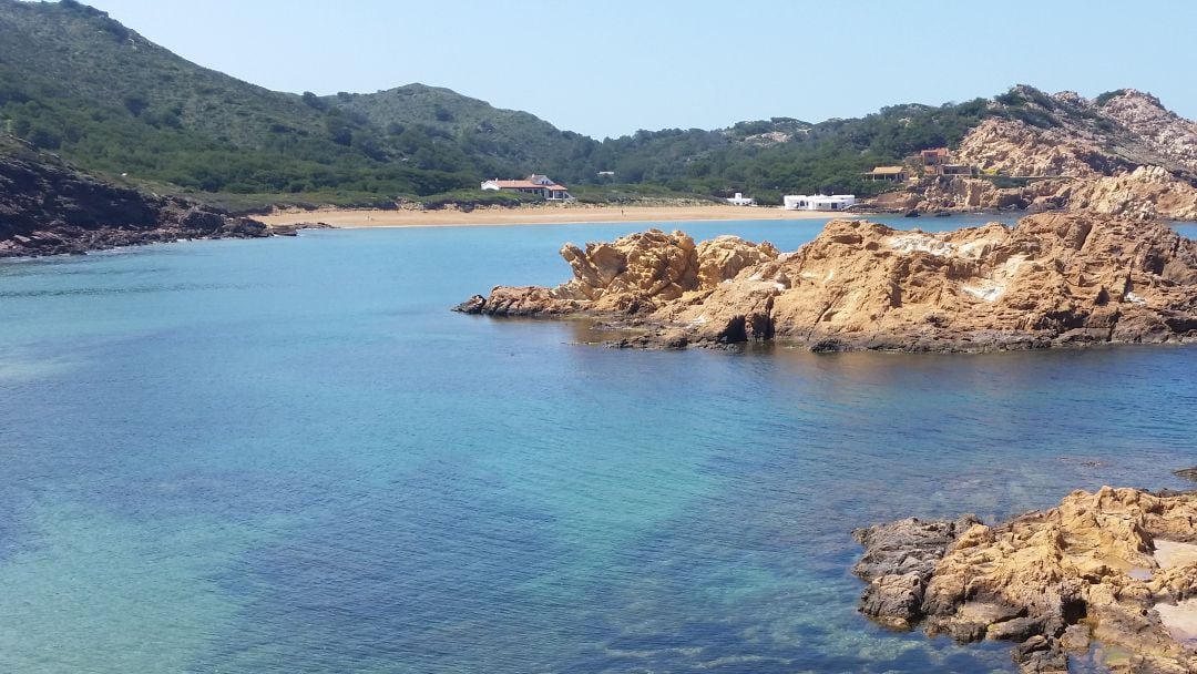 Playa de Pregonda, en el norte de Menorca