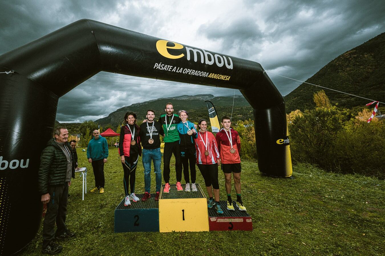 Ganadores del Cross del Juncaral de Villanua