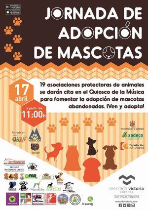 Cartel Jornadas de adopción de mascotas