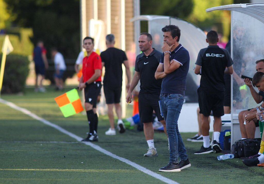 Alberto Gallego y Nino en un partido del Ilicitano