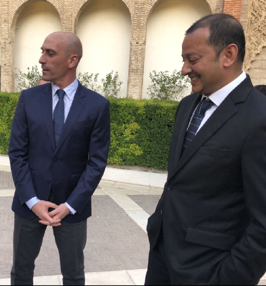 Rubiales y Murthy, en Sevilla.