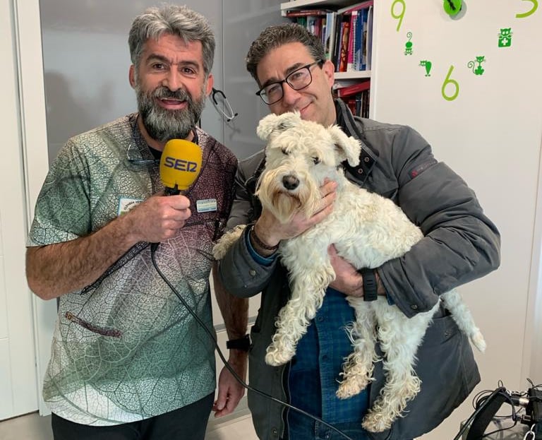 Hemos estado con el veterinario Leandro Álvarez y con &#039;Kenji&#039;, uno de sus perros.