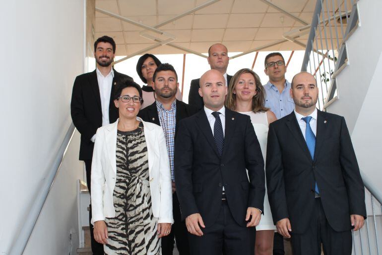 Equipo de gobierno en el ayuntamiento de Teulada.