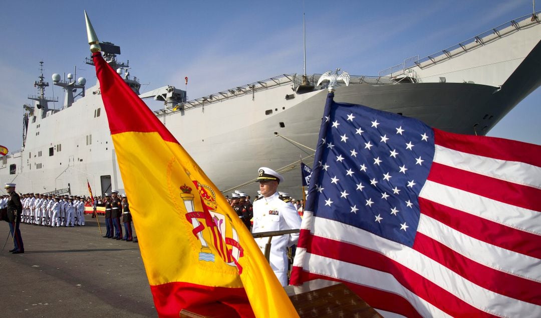 Ceremonia conjunta en la base de Rota