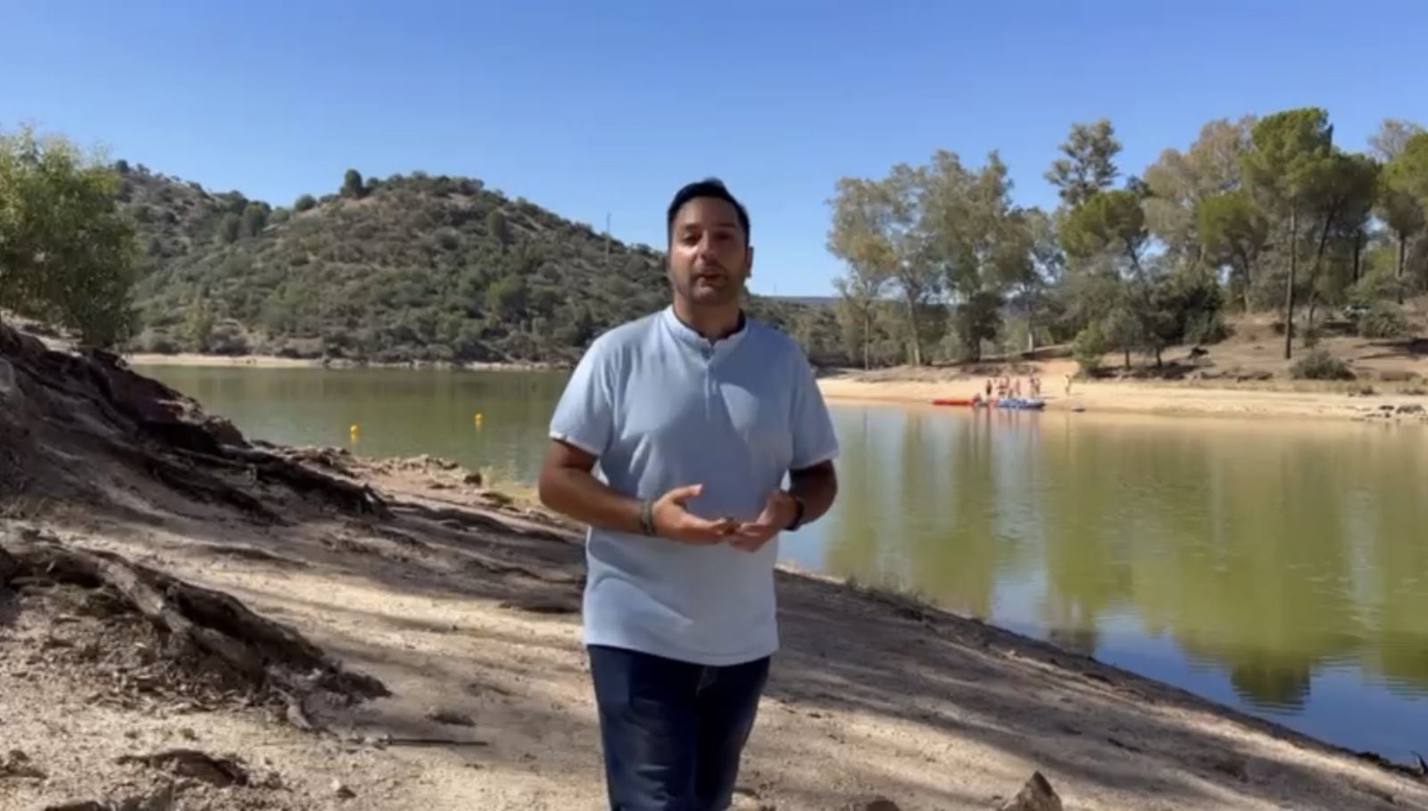 El concejal de Medio Ambiente, Emilio Rodríguez inaugura el área recreativa El Encinarejo