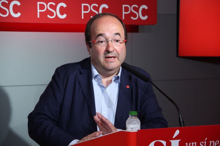 El líder del PSC, Miquel Iceta.