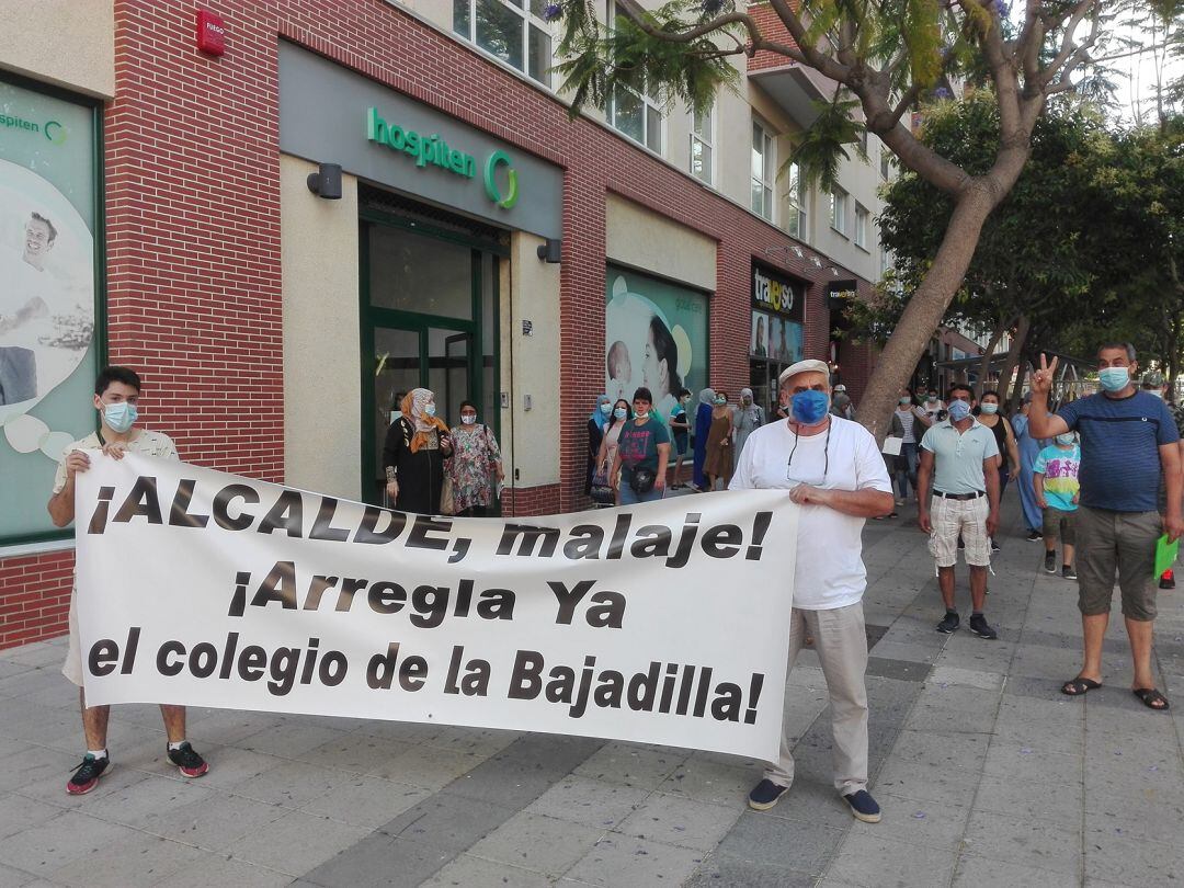 Protesta por las obras del CEIP Campo de Gibraltar.