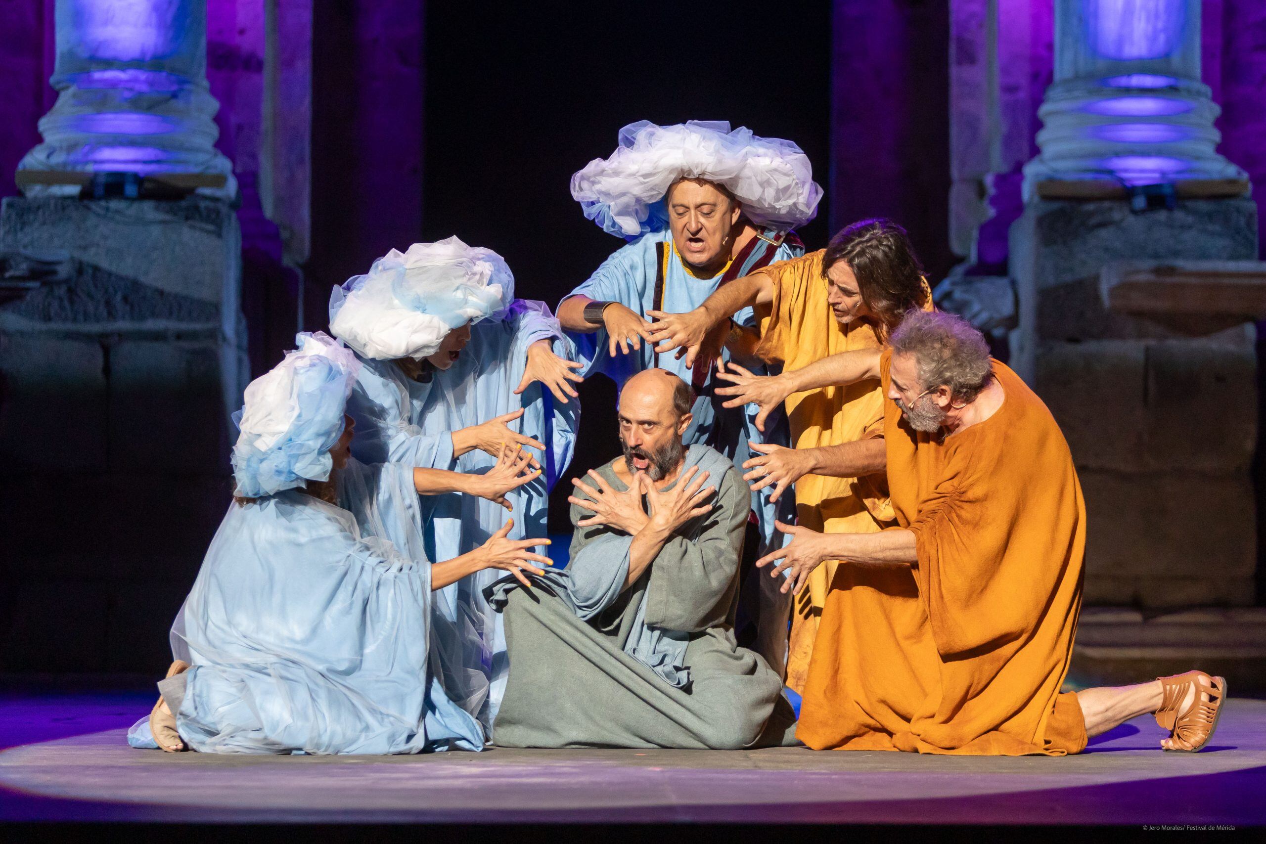 Escena de Las Nubes en el Festival de Mérida