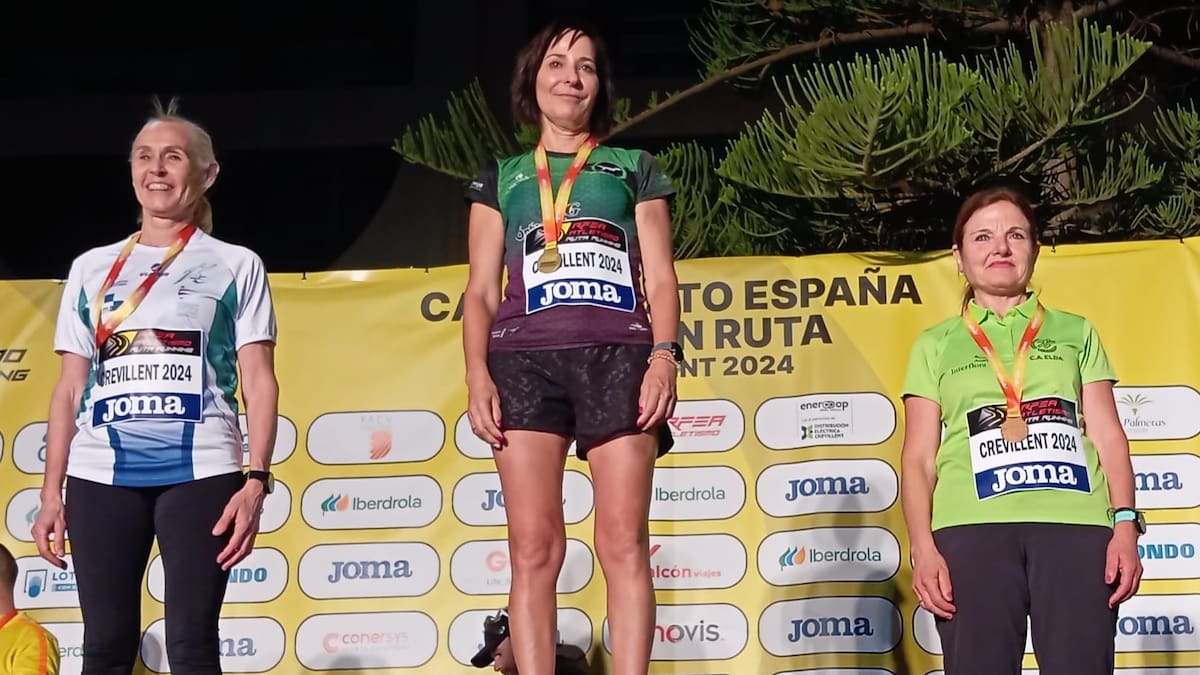 Paqui Tárraga Tomás (C. A. Elda), bronce en el Campeonato de España de 10K ruta
