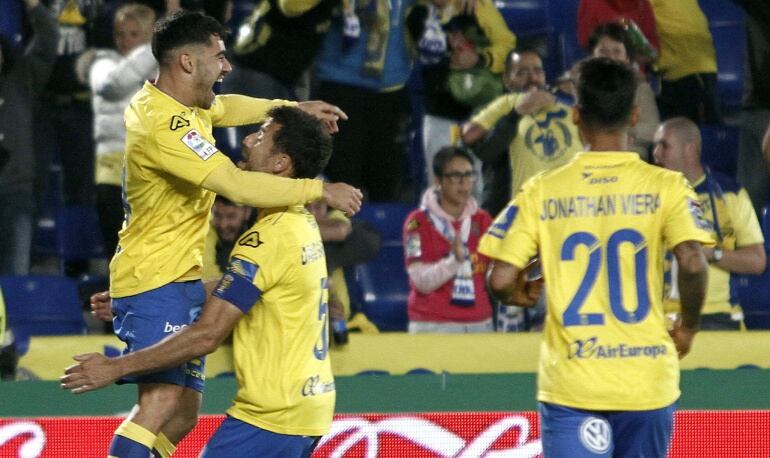 Tana celebra el gol ante el Getafe 