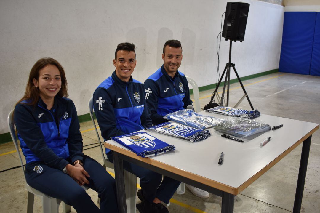 De izquierda a derecha, María Ponce, Alberto Gil y Marc Rovirola