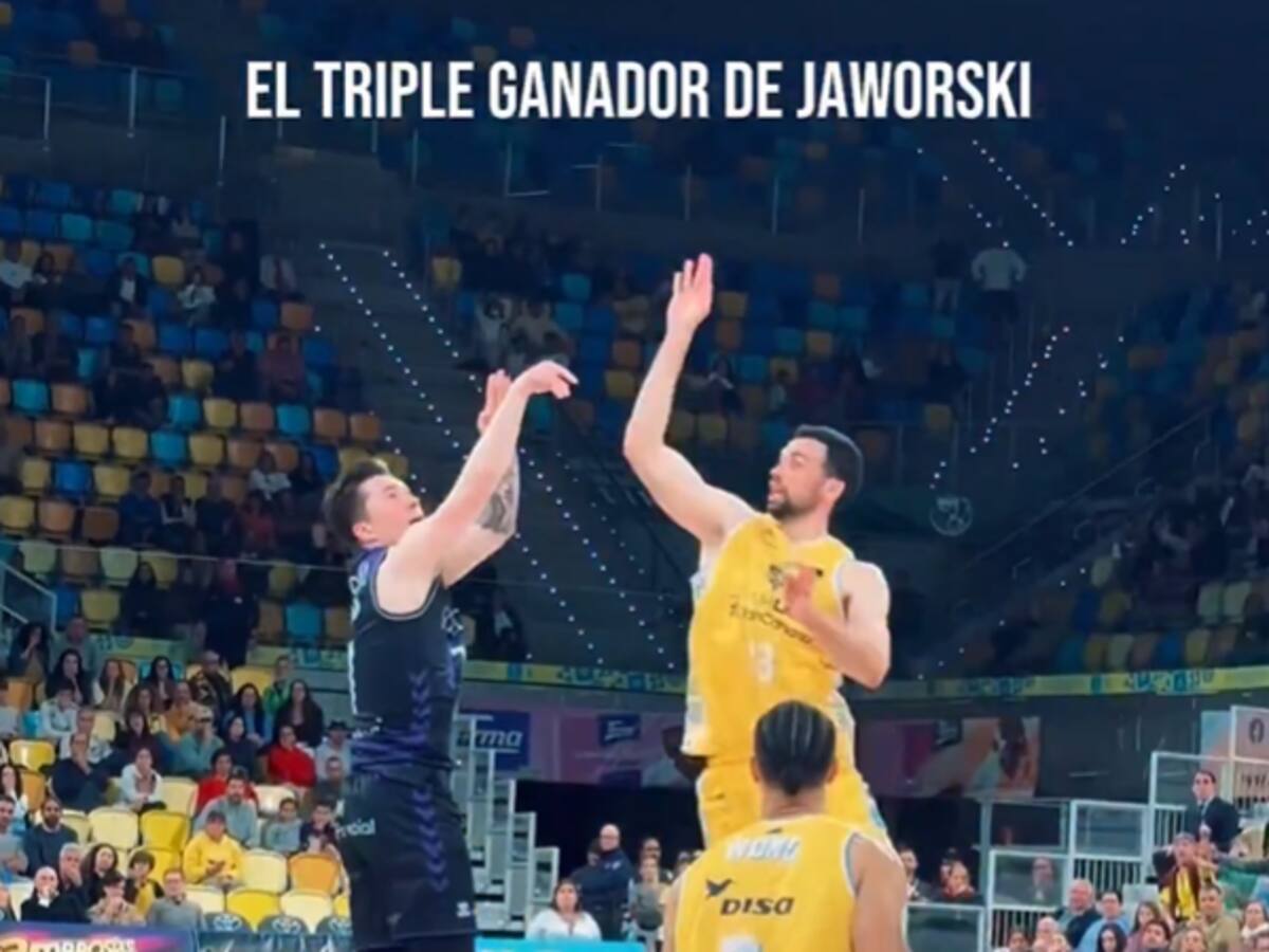 Jaworski firma un triple imposible y el Bilbao Basket tumba al Gran Canaria tras remontar 22 puntos