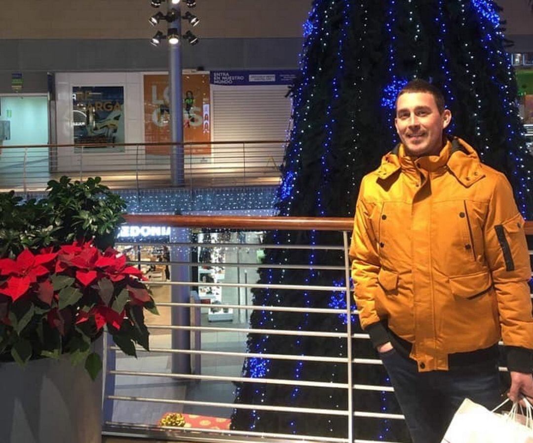 Gergö Matés, en el centro comercial de La Vital en Navidad 