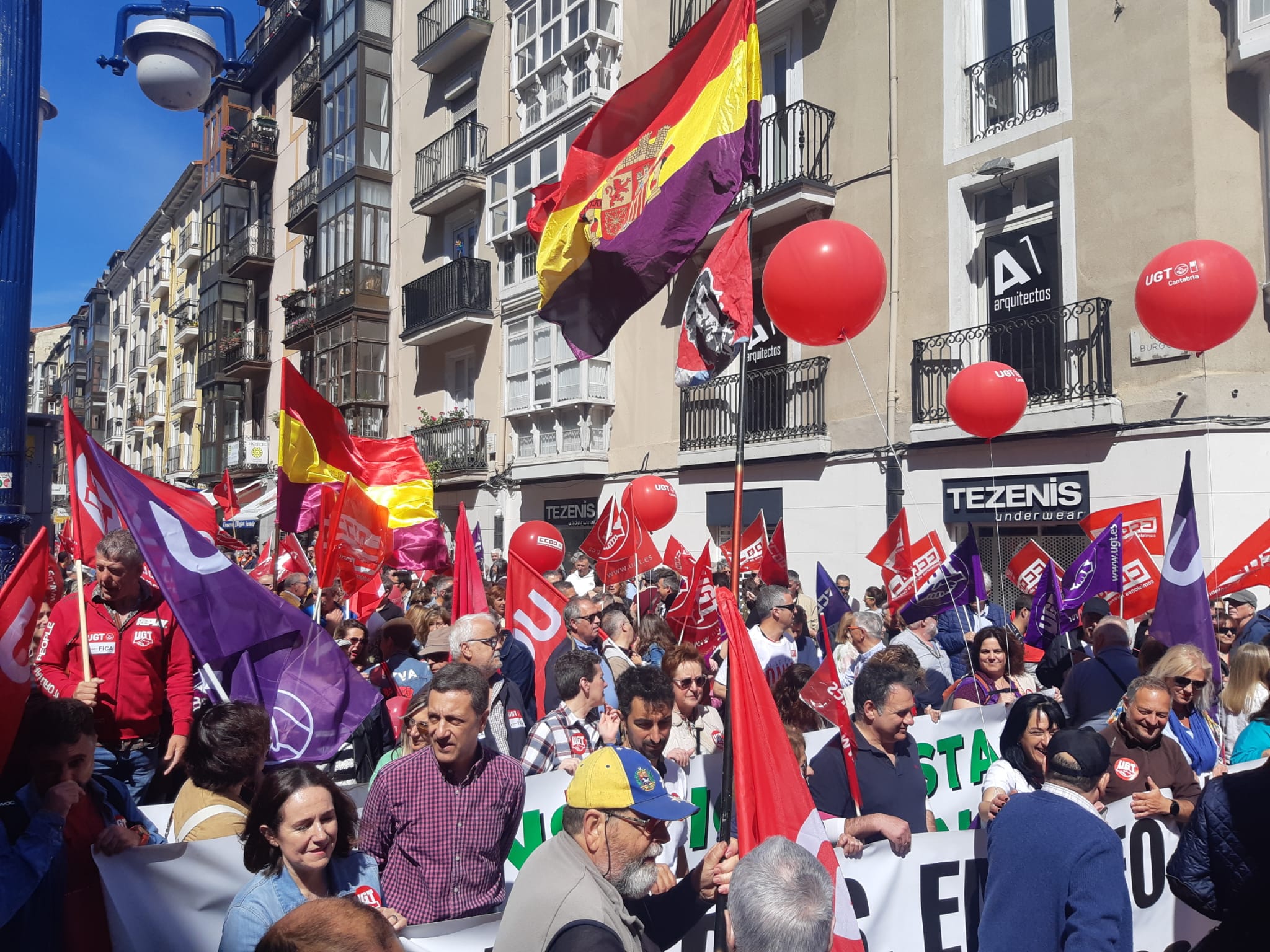 Manifestación del 1 de Mayo en Santander