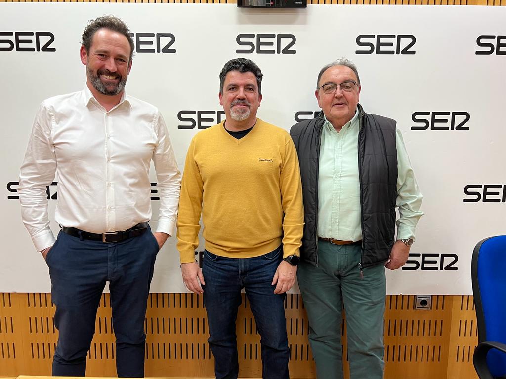 Jorge Fenor, Txema Almela y Pepe Pallares en la tertulia futbolera de SER Deportivos Región de Murcia