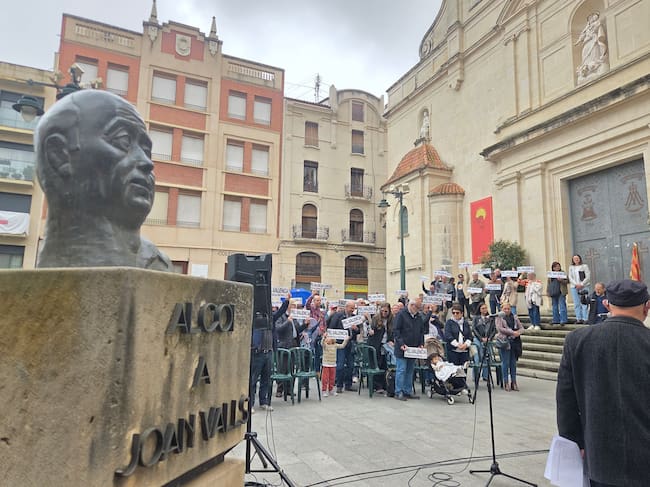 Durant l'acte ha tingut lloc una acció reivindicativa de defensa del valencià