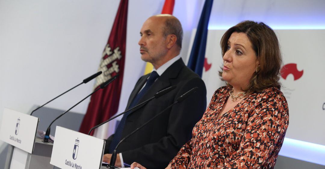 El director general de Empleo, José Luis Cabezas, y la consejera de Economía, Empresas y Empleo, Patricia Franco. 