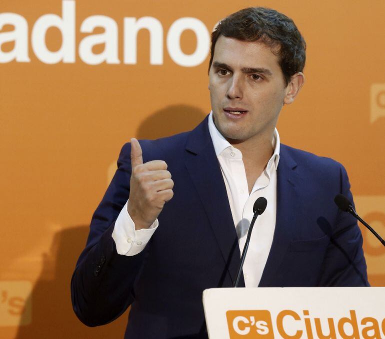 El líder y candidato de Ciudadanos en las próximas elecciones generales, Albert Rivera, en una fotografía de archivo.