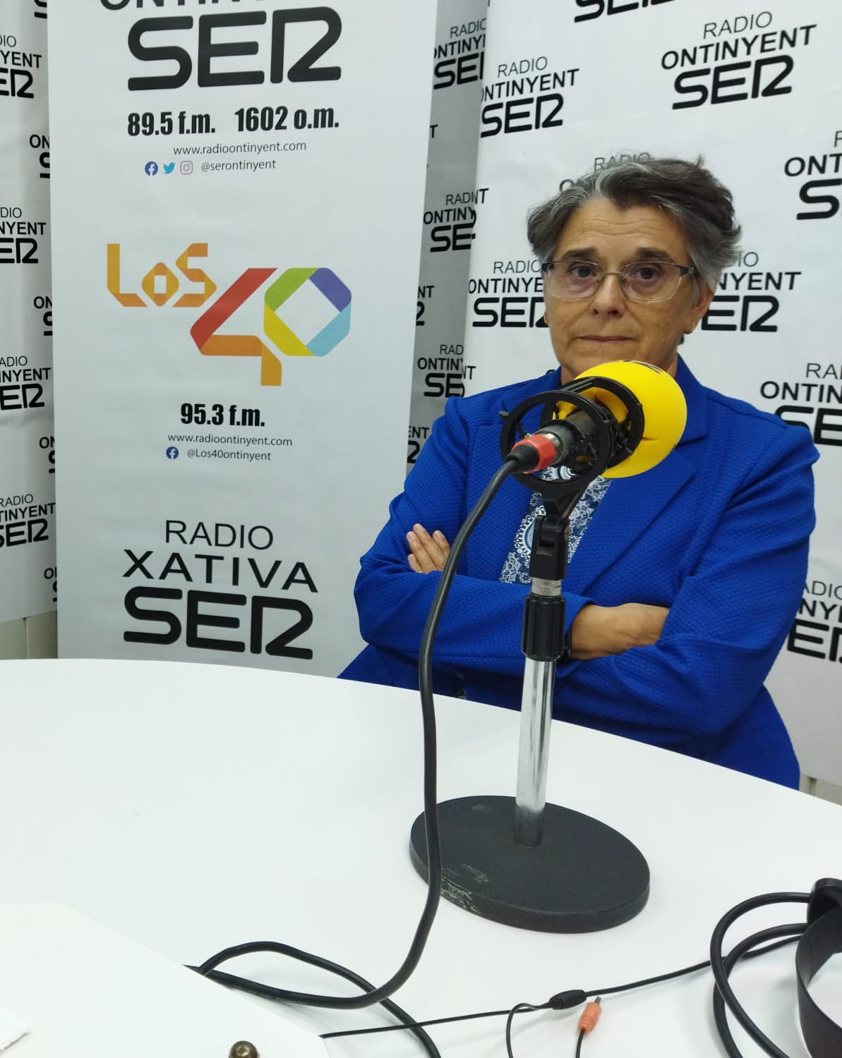 Conxa a l&#039;estudi principal de Ràdio Ontinyent