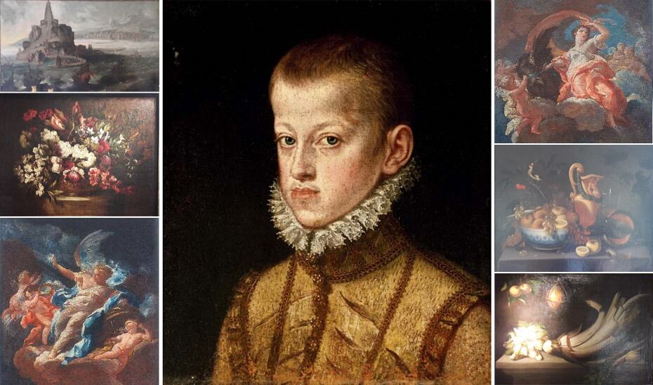 Algunas de las obras donadas a la Junta de Andalucía