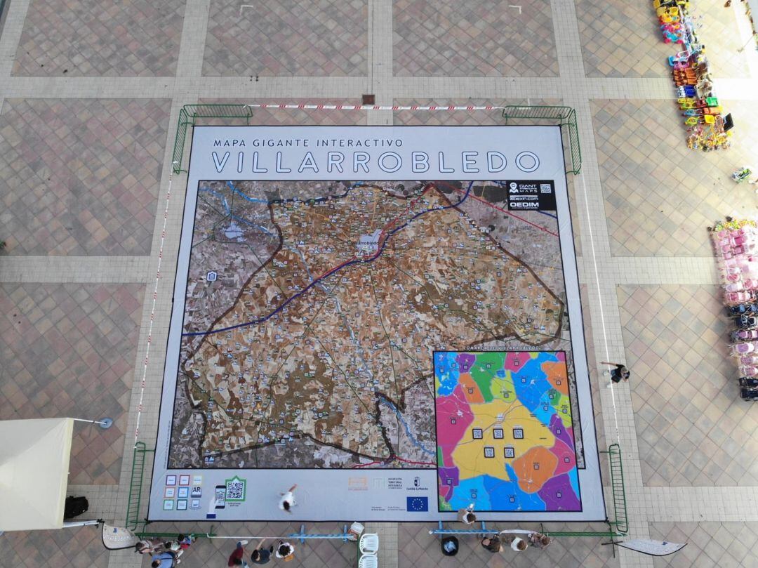 Mapa gigante e interactivo en Villarrobledo