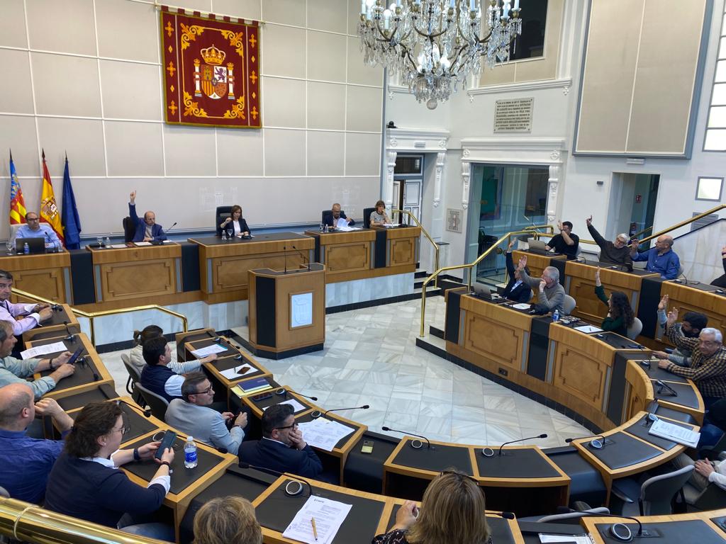 Un momento de la Junta General el Consorcio Terra celebrada este viernes en la Diputación de Alicante.