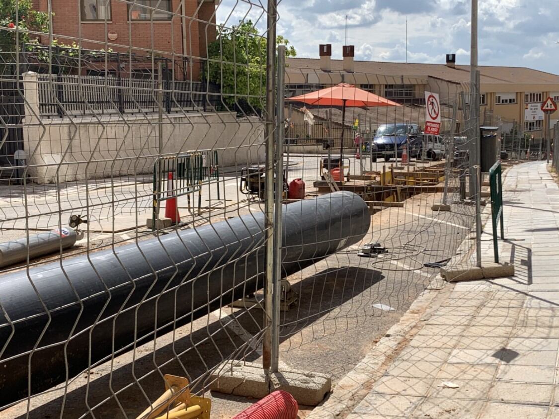 Obras de la red de Biomasa en Guadalajara